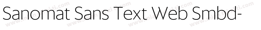 Sanomat Sans Text Web Smbd字体转换